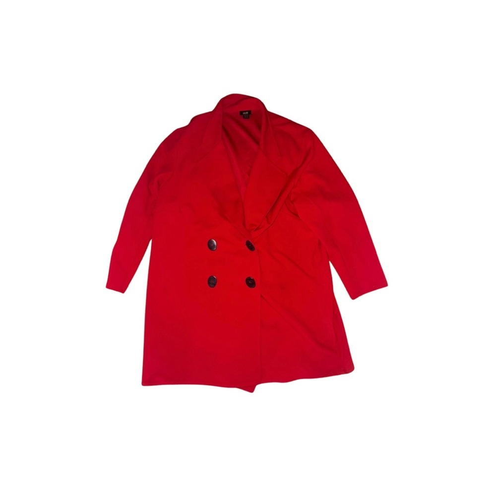 Red Winter-Autumn Red Lapel Long Sleeves Coat Long Elegant Coat winter